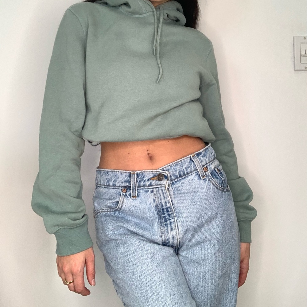 SAGE GREEN H&M SWEATSHIRT